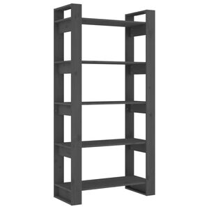 vidaXL Estante/divis&oacute;ria 80x35x91 cm pinho maci&ccedil;o cinzento