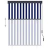vidaXL Estore de rolo para exterior 120x250 cm azul e branco