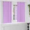 vidaXL Cortinas Blackout com Argolas 2 pcs Roxo 175 x 140 cm Poli&eacute;ster