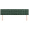 vidaXL Cabeceira de cama 2 pcs veludo 90x5x78/88 cm verde-escuro
