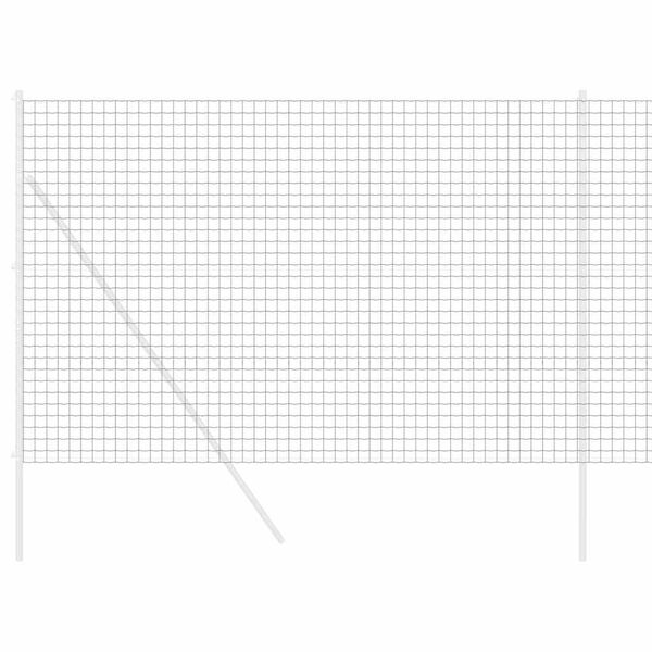 vidaXL Cerca Euro Cinzeto 1,6 x 10 m Ferro revestido de PVC