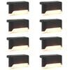 vidaXL Luzes Solares para Exterior com Pino de Aterragem 8 pcs 4,5 cm