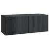 vidaXL Gabinete de TV de Parede Preto 78,5 x 31 x 30 cm