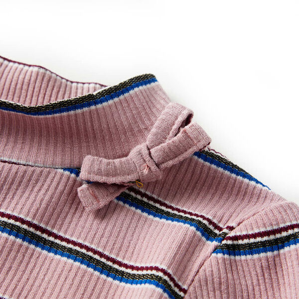 T-shirt de manga comprida para crian&ccedil;a rosa-claro 128