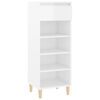 vidaXL Sapateira 40x36x105 cm derivados de madeira branco brilhante