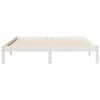 vidaXL Cama extra longa sem colch&atilde;o 160x210 cm pinho maci&ccedil;o branco