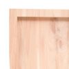 vidaXL Tampo de mesa 120x60x(2-6) cm carvalho maci&ccedil;o n&atilde;o tratado