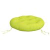 vidaXL Almofad&atilde;o redondo &Oslash; 60 x11 cm tecido oxford verde brilhante