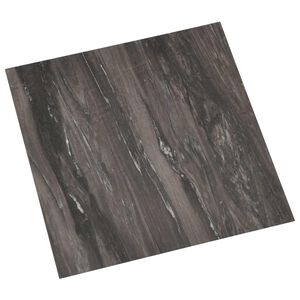 vidaXL Pranchas de Piso Autoadesivo Cinzento-Escuro 30,5 x 30,5 cm