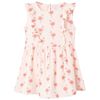 Vestido de crian&ccedil;a com folhos rosa-suave 116
