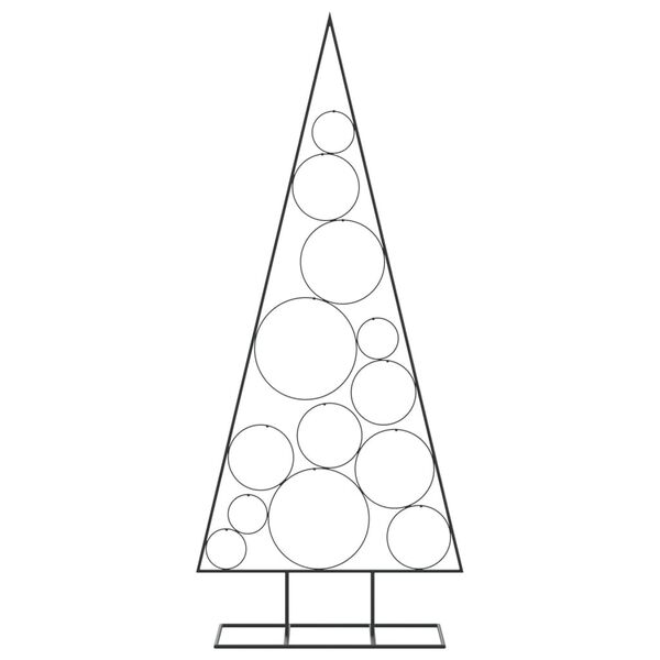 vidaXL Árvore de Natal para decoração 150 cm metal preto