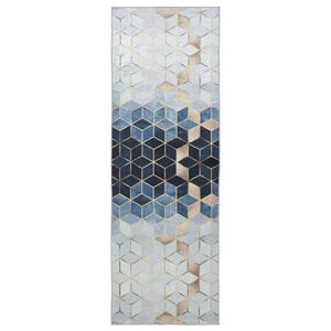 vidaXL Passadeira LESAKA Prateado 80 x 100 cm Veludo Diamante