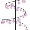 vidaXL &Aacute;rvore de Natal LED com Baubles 120 LEDs Branco Quente 180 cm