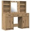 vidaXL Conjunto de Mesa de Maquiagem com LED 3 unid.