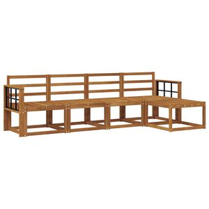 vidaXL Conjunto de Sof&aacute;s para Exterior 5 pcs Natural