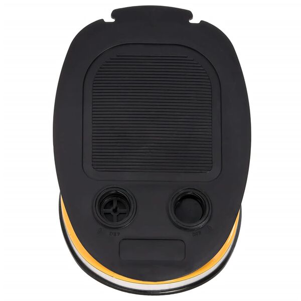 vidaXL Bomba de p&eacute; 26x18 cm PP e PE cinzento e amarelo