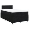 vidaXL Cama boxspring com colch&atilde;o 120x200 cm veludo preto