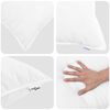 vidaXL Duvet com Travesseiros com travesseiro 3 pcs Branco Microfibra
