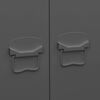 vidaXL Roupeiro industrial 90x50x180 cm metal antracite