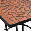 vidaXL Mesa bistrô em mosaico 60 cm cerâmica terracota