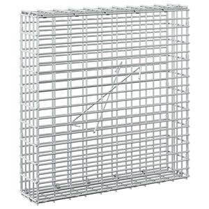 vidaXL Gabione com Fio de 3,5 mm e Malha de 5x2,5 cm 100x100x50 cm