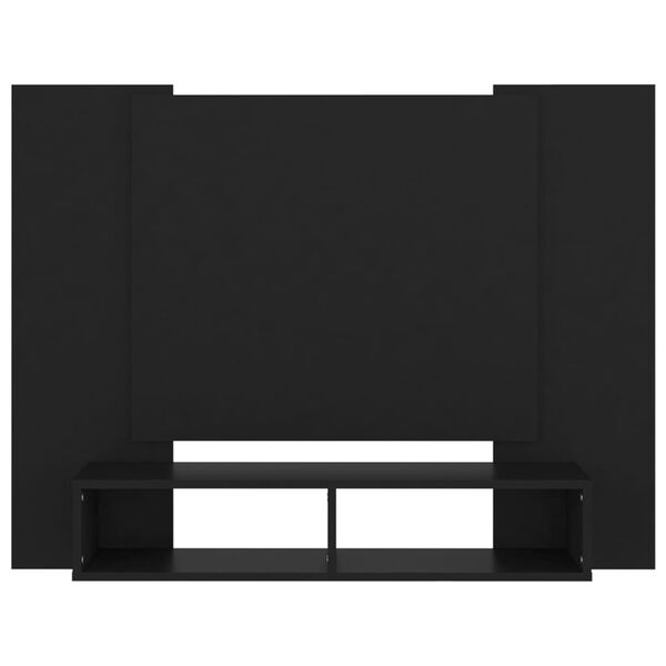 vidaXL Arm&aacute;rio de parede para TV 120x23,5x90 cm deriv. madeira preto