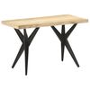 vidaXL Mesa de jantar 120x60x76 cm madeira de mangueira maci&ccedil;a