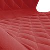 vidaXL Cadeira de jantar girat&oacute;ria veludo vermelho tinto