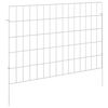 vidaXL Cerca de Jardim com Estacas 12 unid. 75 x 50 cm A&ccedil;o Galvanizado