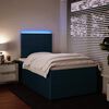 vidaXL Cama boxspring com colch&atilde;o 120x200 cm veludo azul