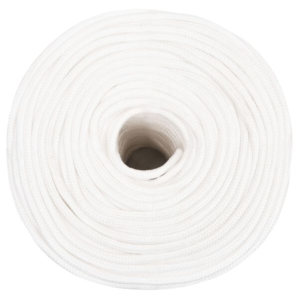 vidaXL Corda de barco 6 mm 500 m polipropileno branco completo
