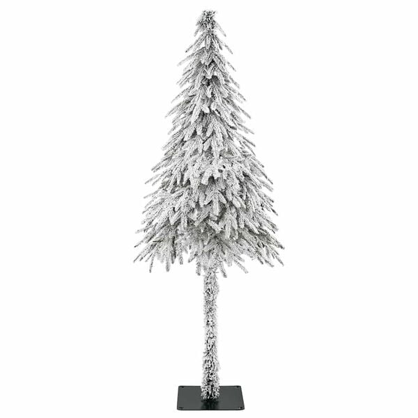 vidaXL &Aacute;rvore de Natal Artificial com suporte Branco 76 x 76 x 180 cm