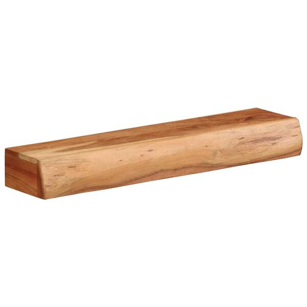 vidaXL Prateleiras parede 2 pcs 60x17x8 cm madeira de ac&aacute;cia maci&ccedil;a