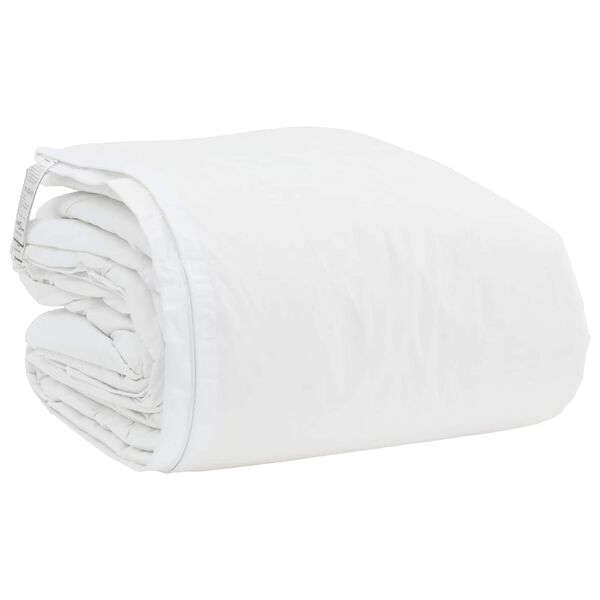 vidaXL Conjunto de Edredom com travesseiro 3 pcs Branco Pena de ganso