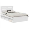 vidaXL Estrutura da Cama com cabeceira Branco 120 x 200 cm