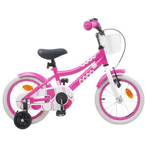 vidaXL Bicicleta Infantil 12 Polegadas para 2-4 anos Rosa