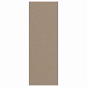 vidaXL Tapete de Entrada Bege e Preto 120 x 350 cm 100% Poliamida