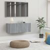 vidaXL M&oacute;vel de TV 80x30x30 cm derivados de madeira cinzento sonoma