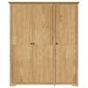 vidaXL Guarda-roupa com porta BODO Marrom mel 146 x 53,5 x 173 cm