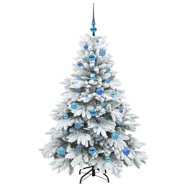 vidaXL &Aacute;rvore de Natal Artificial com 150 LEDs Branco 150 cm PE e PVC