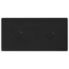 vidaXL Pain&eacute;is de parede 12 pcs Preto 30 x 15 cm Couro Sint&eacute;tico