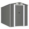 vidaXL Abrigo de jardim 192x357x223 cm a&ccedil;o galvanizado cinzento-claro