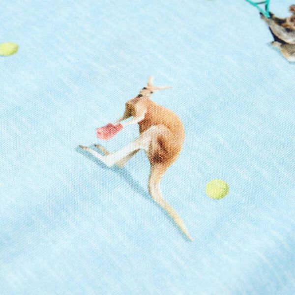 T-shirt para crian&ccedil;a azul-claro mesclado 104