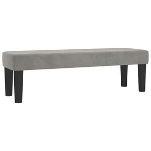 vidaXL Banco 100x30x30 cm veludo cinzento-claro