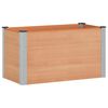 vidaXL Canteiro de jardim elevado Castanho 100 x 50 x 54 cm