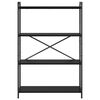 vidaXL Estante Carvalho Preto 80 x 30 x 120 cm Madeira processada