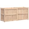 vidaXL Vaso/floreira de jardim 150x50x70 cm madeira de pinho maci&ccedil;a