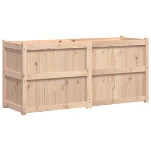 vidaXL Vaso/floreira de jardim 150x50x70 cm madeira de pinho maci&ccedil;a