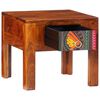 vidaXL Mesa de cabeceira 40x40x36 cm madeira de acácia maciça