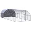 vidaXL Galinheiro de exterior 3x8x2 m a&ccedil;o galvanizado